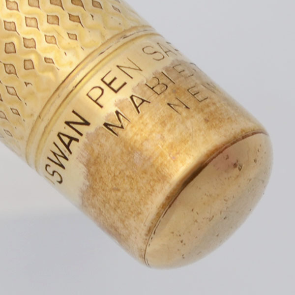 Mabie Todd Swan Eyedropper Fountain Pen - 14k Solid Gold over BHR